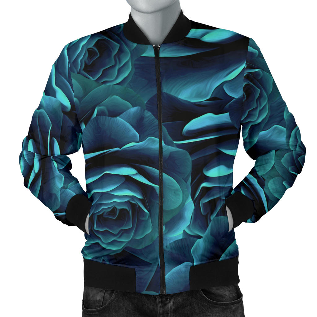 Camellia Pattern Print Design CM04 Men Bomber Jacket