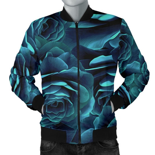 Camellia Pattern Print Design CM04 Men Bomber Jacket