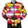 Cupcake Pattern Print Design CP02 Men Bomber Jacket