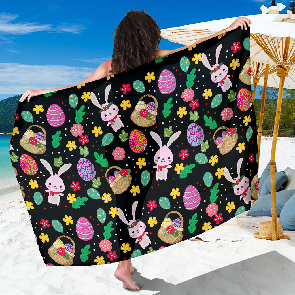 Easter Eggs Pattern Print Design RB05 Sarong Pareo Wrap