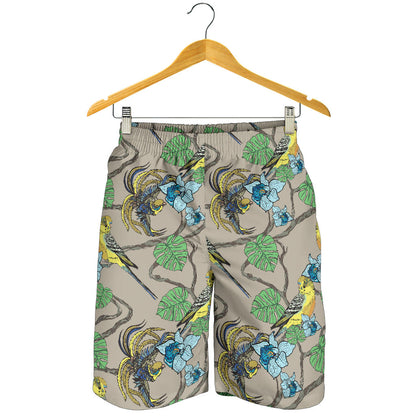 Parakeet Pattern Print Design A02 Mens Shorts