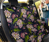 Lotus Embroidered Pattern Print Design LO06 Rear Dog  Seat Cover