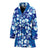 Hibiscus Pattern Print Design HB04 Women Bathrobe