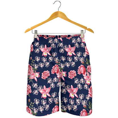 Rose Pattern Print Design A05 Mens Shorts