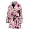 Peony Pattern Print Design PE09 Women Bathrobe