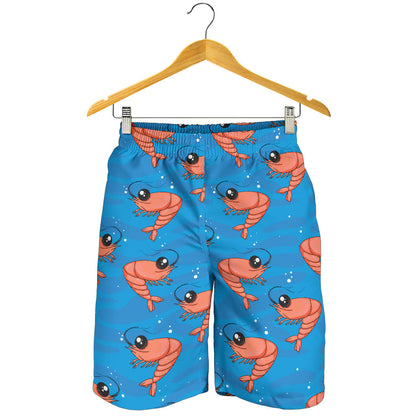 Prawn Cute Pattern Print Design 03 Mens Shorts