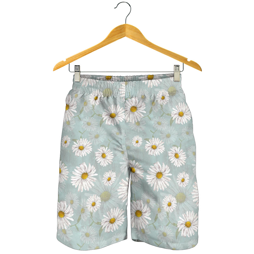 Daisy Pattern Print Design DS012 Mens Shorts