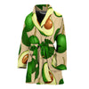 Avocado Pattern Print Design AC010 Women Bathrobe