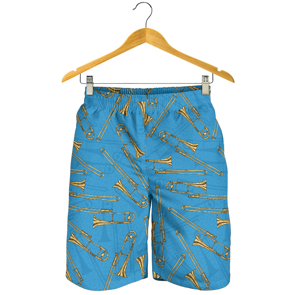 Trombone Pattern Print Design 01 Mens Shorts