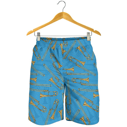 Trombone Pattern Print Design 01 Mens Shorts