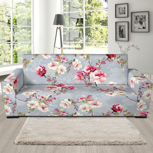 Summer Floral Pattern Print Design SF02 Sofa Slipcover