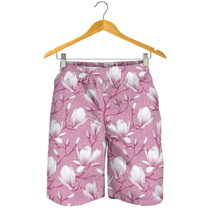 Magnolia Pattern Print Design MAG05 Mens Shorts