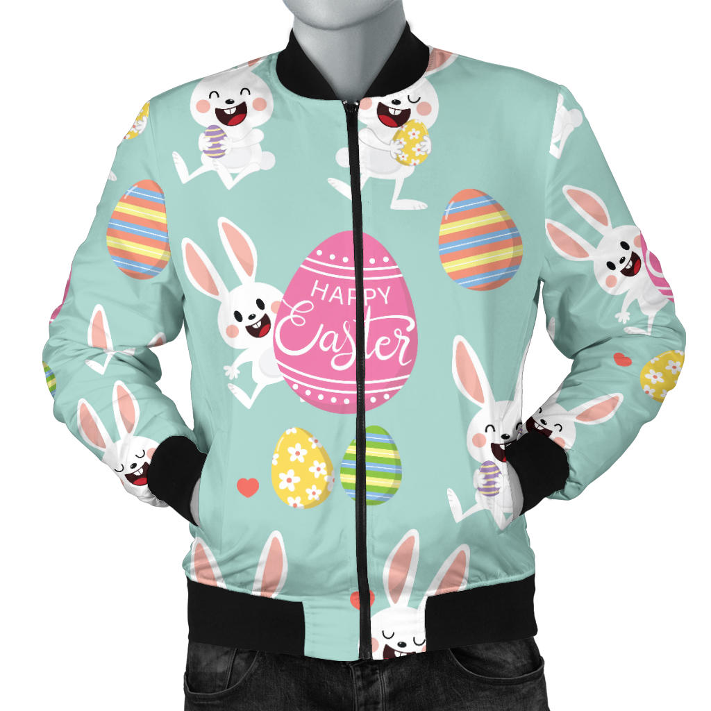 Easter Eggs Pattern Print Design RB014 Men Bomber Jacket