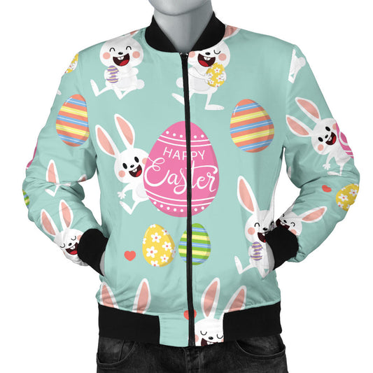 Easter Eggs Pattern Print Design RB014 Men Bomber Jacket