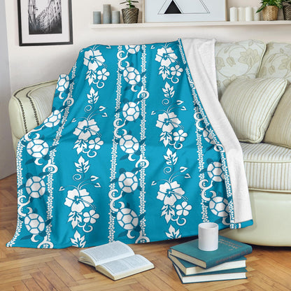 Hawaiian Themed Pattern Print Design H025 Fleece Blanket