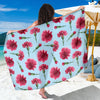 Carnations Pattern Print Design CN01 Sarong Pareo Wrap