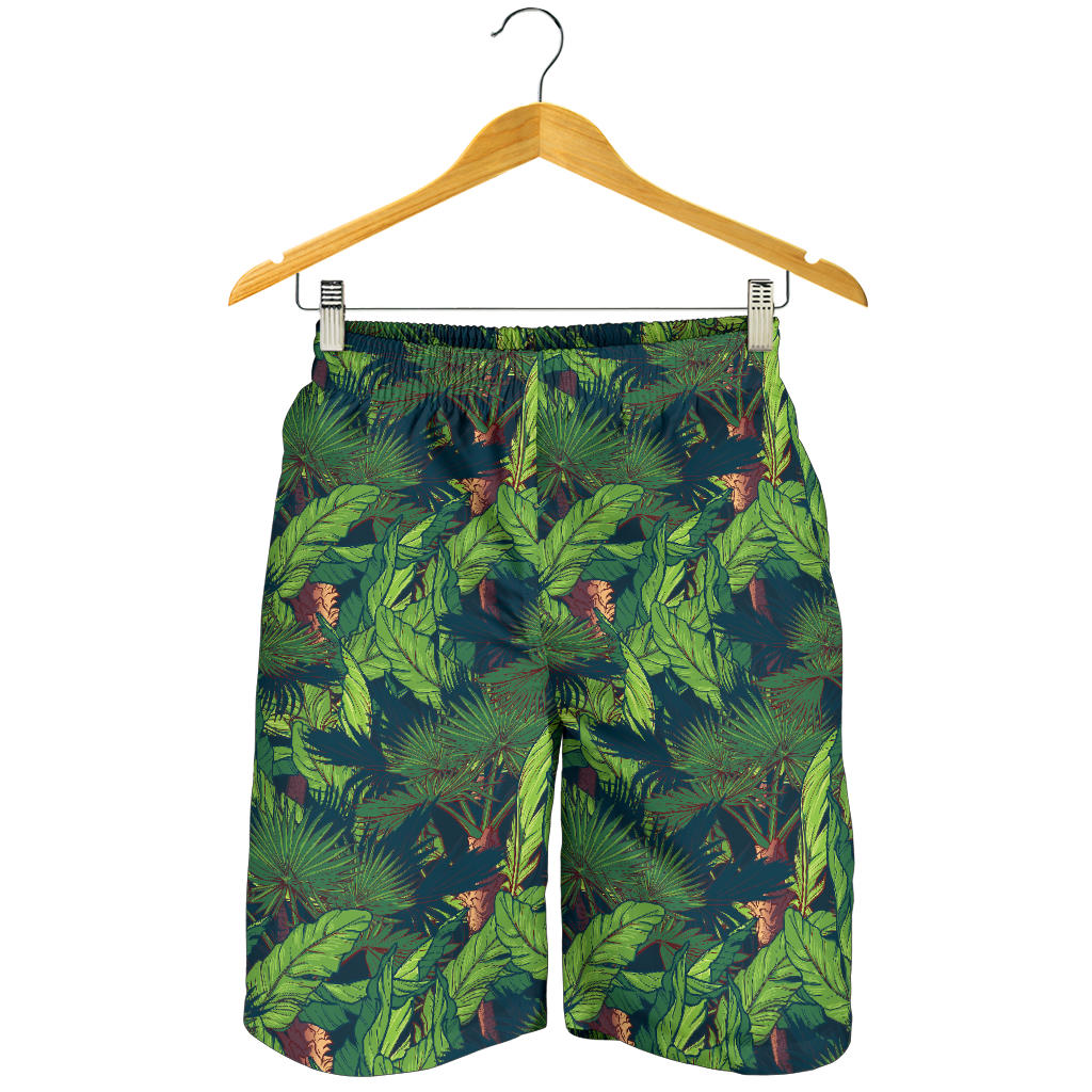 Rainforest Pattern Print Design A01 Mens Shorts
