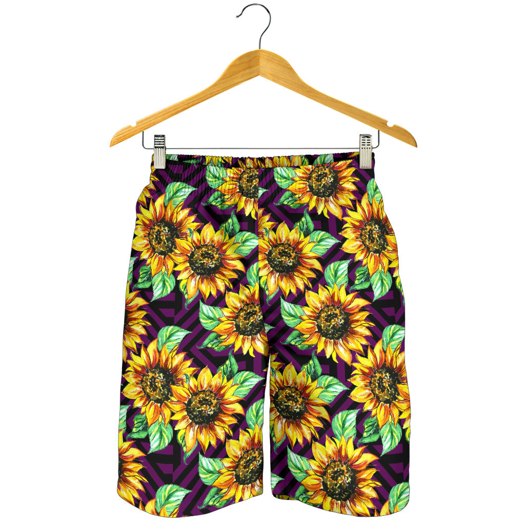Sunflower Pattern Print Design SF012 Mens Shorts