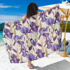 Iris Pattern Print Design IR02 Sarong Pareo Wrap