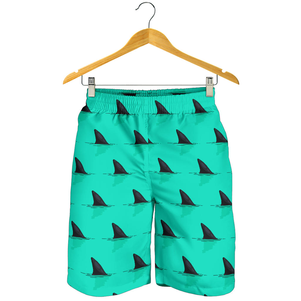 Shark Fin Pattern Mens Shorts