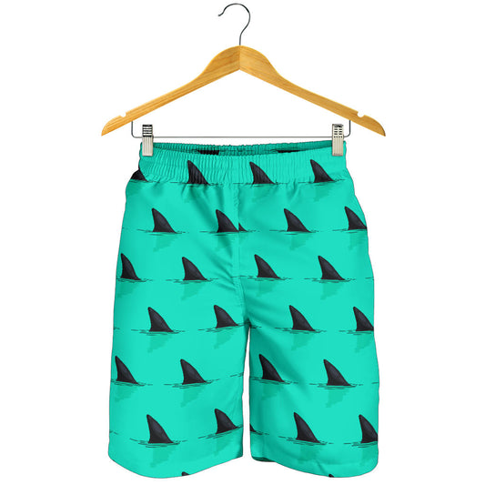 Shark Fin Pattern Mens Shorts