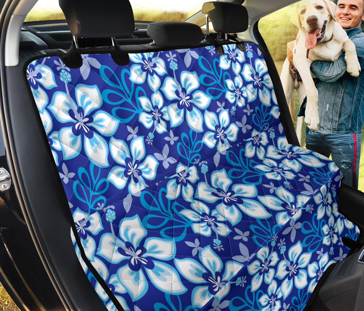 Hibiscus Pattern Print Design HB04 Rear Dog  Seat Cover