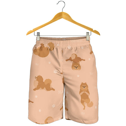 Pomeranians Pattern Print Design A06 Mens Shorts