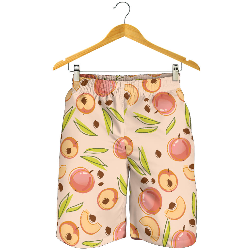 Peach Pattern Print Design A01 Mens Shorts