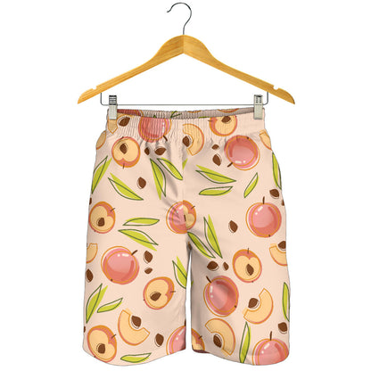 Peach Pattern Print Design A01 Mens Shorts