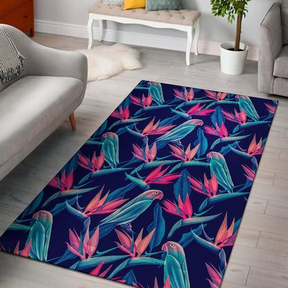 Tropical Flower Pattern Print Design TF024 Area Rugs