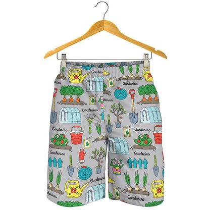 Gardening Pattern Print Design G07 Mens Shorts
