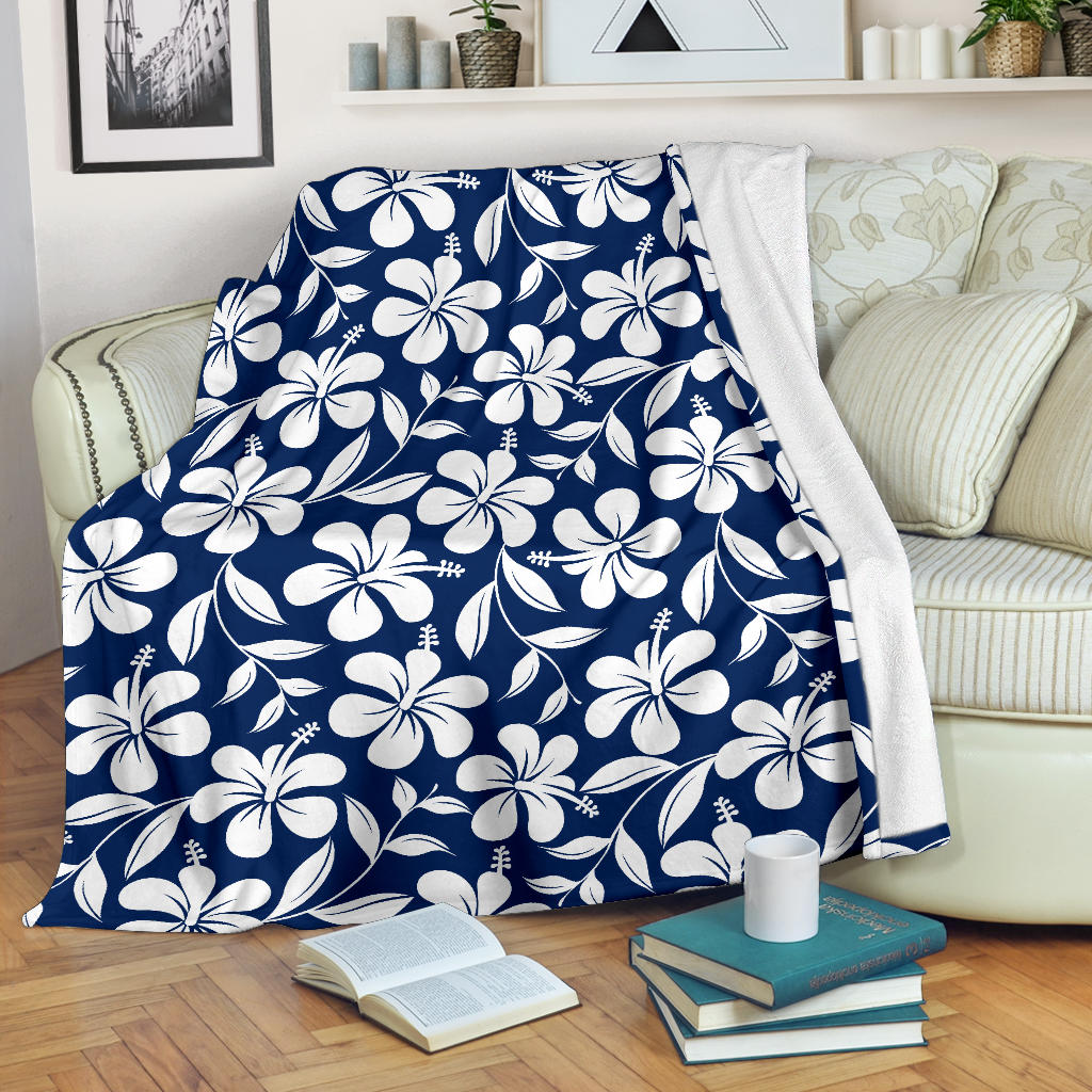 Hibiscus Pattern Print Design HB031 Fleece Blanket