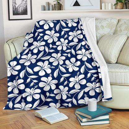 Hibiscus Pattern Print Design HB031 Fleece Blanket