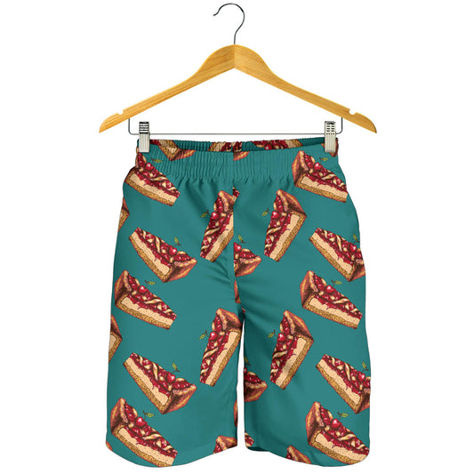 Cheesecake Cherry Pattern Print Design CK03 Mens Shorts