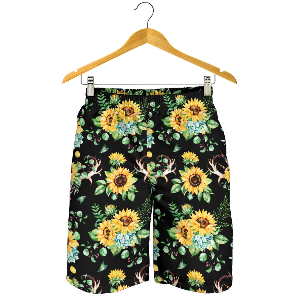 Sunflower Pattern Print Design SF08 Mens Shorts