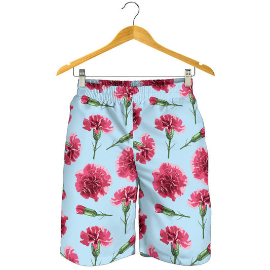 Carnations Pattern Print Design CN01 Mens Shorts