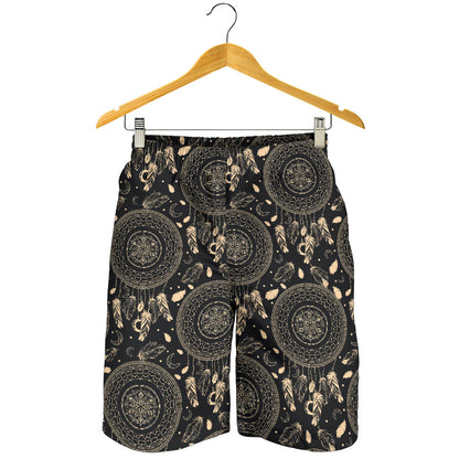 Dream Catcher Mandala Boho Moon Mens Shorts
