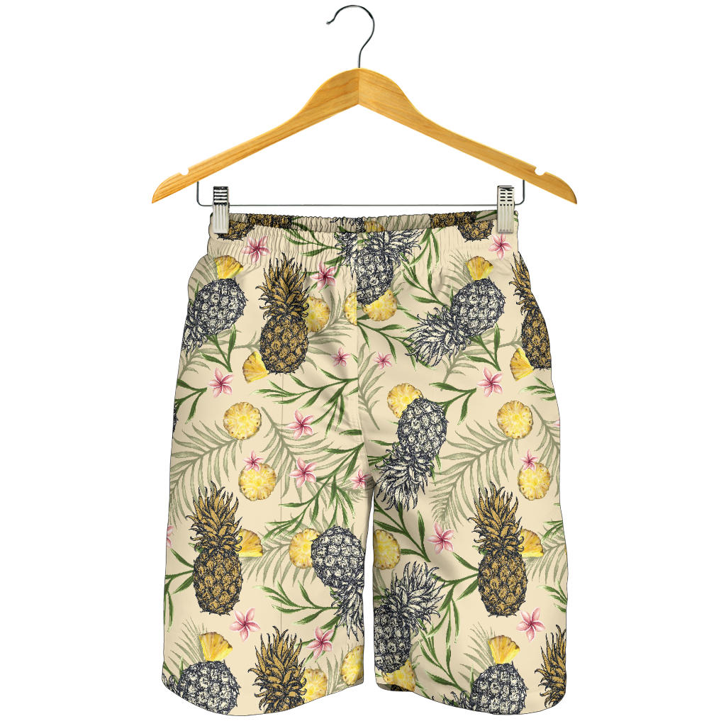 Pineapple Pattern Print Design PP012 Mens Shorts