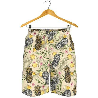 Pineapple Pattern Print Design PP012 Mens Shorts