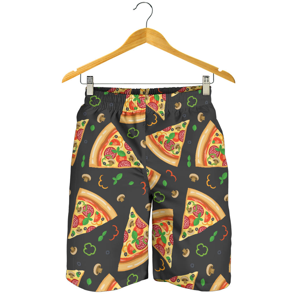 Pizza Pattern Print Design A02 Mens Shorts
