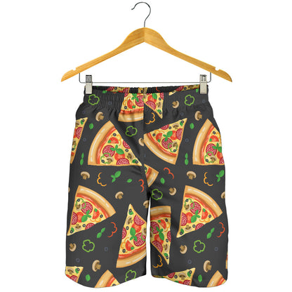 Pizza Pattern Print Design A02 Mens Shorts