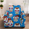 Sugar Skull Rose Pattern Armchair Slipcover