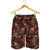 Microphone Skull Rose Pattern Print Design 02 Mens Shorts