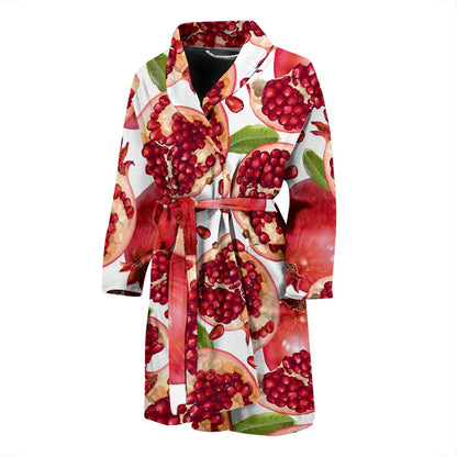 Pomegranate Pattern Print Design PG03 Men Bathrobe