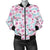 Cherry Blossom Pattern Print Design 01 Women's Bomber Jacket