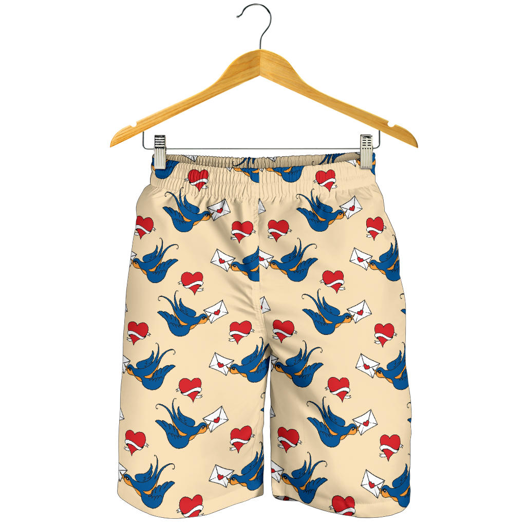 Swallow Bird Pattern Print Design 05 Mens Shorts