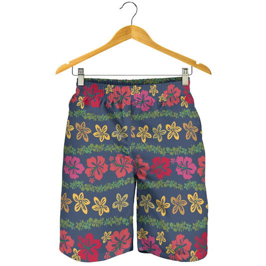 Hawaiian Themed Pattern Print Design H018 Mens Shorts