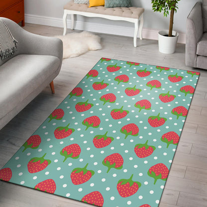 Strawberry Pattern Print Design SB06 Area Rugs