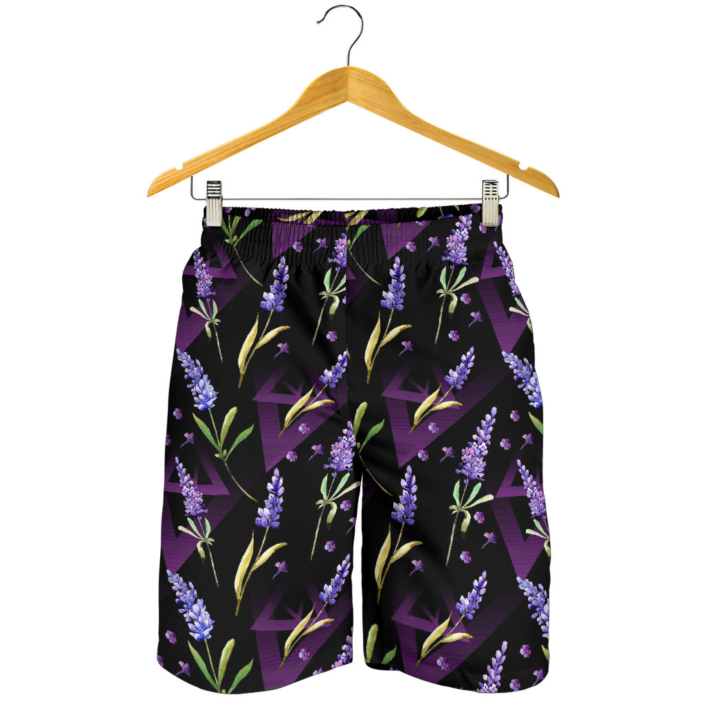 Lavender Pattern Print Design LV07 Mens Shorts