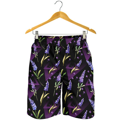 Lavender Pattern Print Design LV07 Mens Shorts